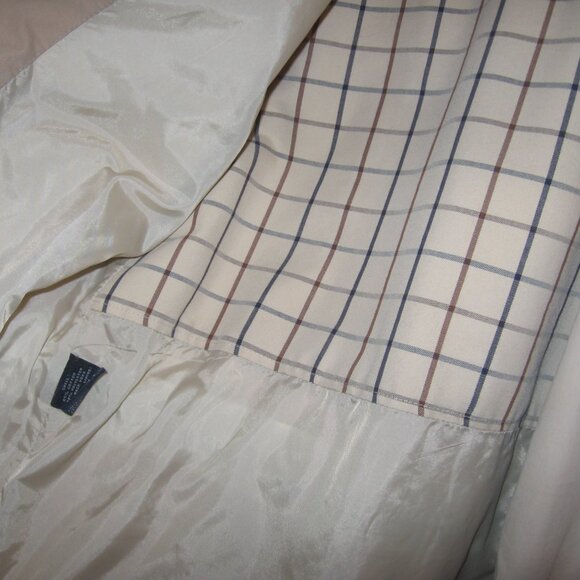 London Fog Women's Car Coat Rain Jacket Size Medium Regular Beige - Picture 3 of 4